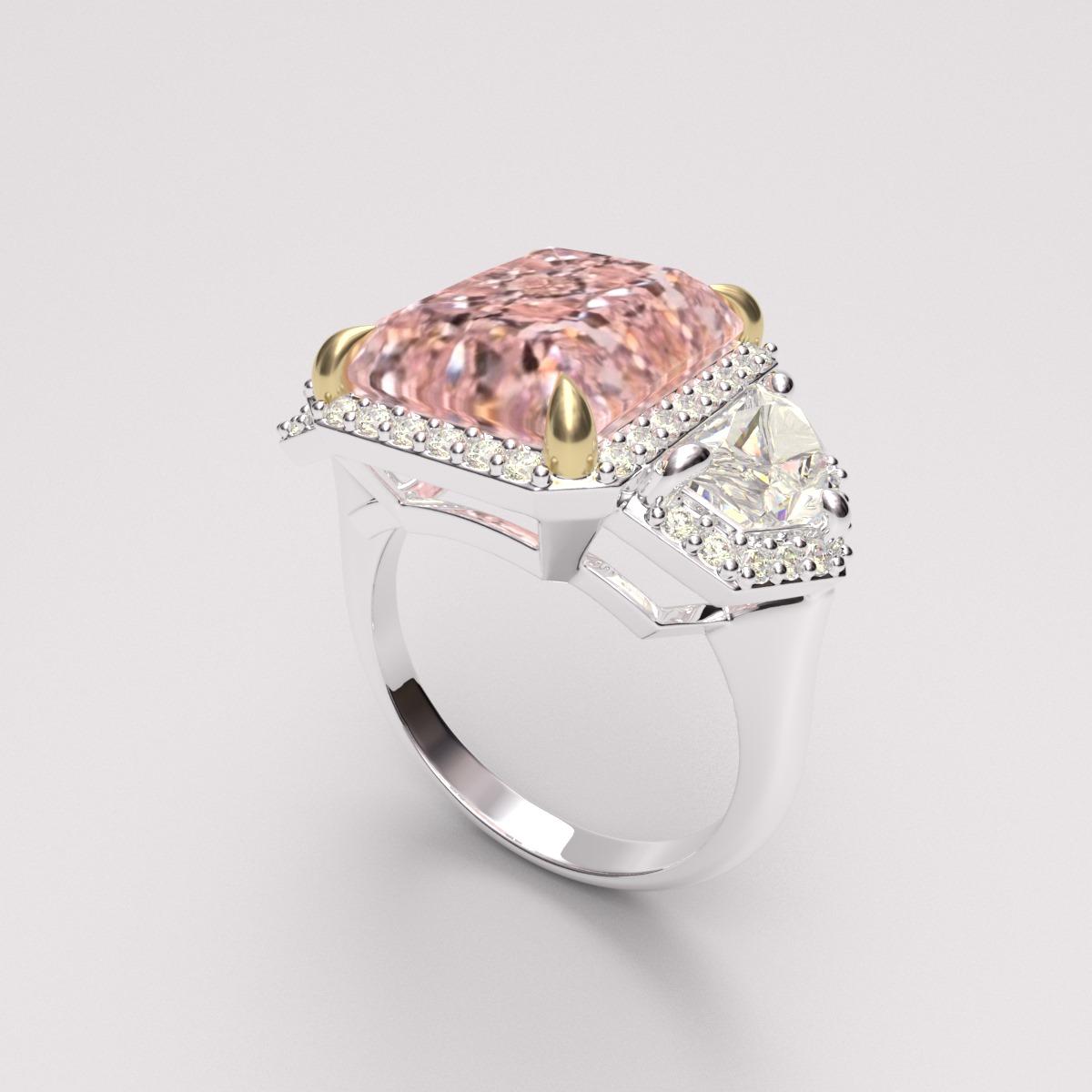 Emilio Jewelry Gia Certified Pink Diamond Ring