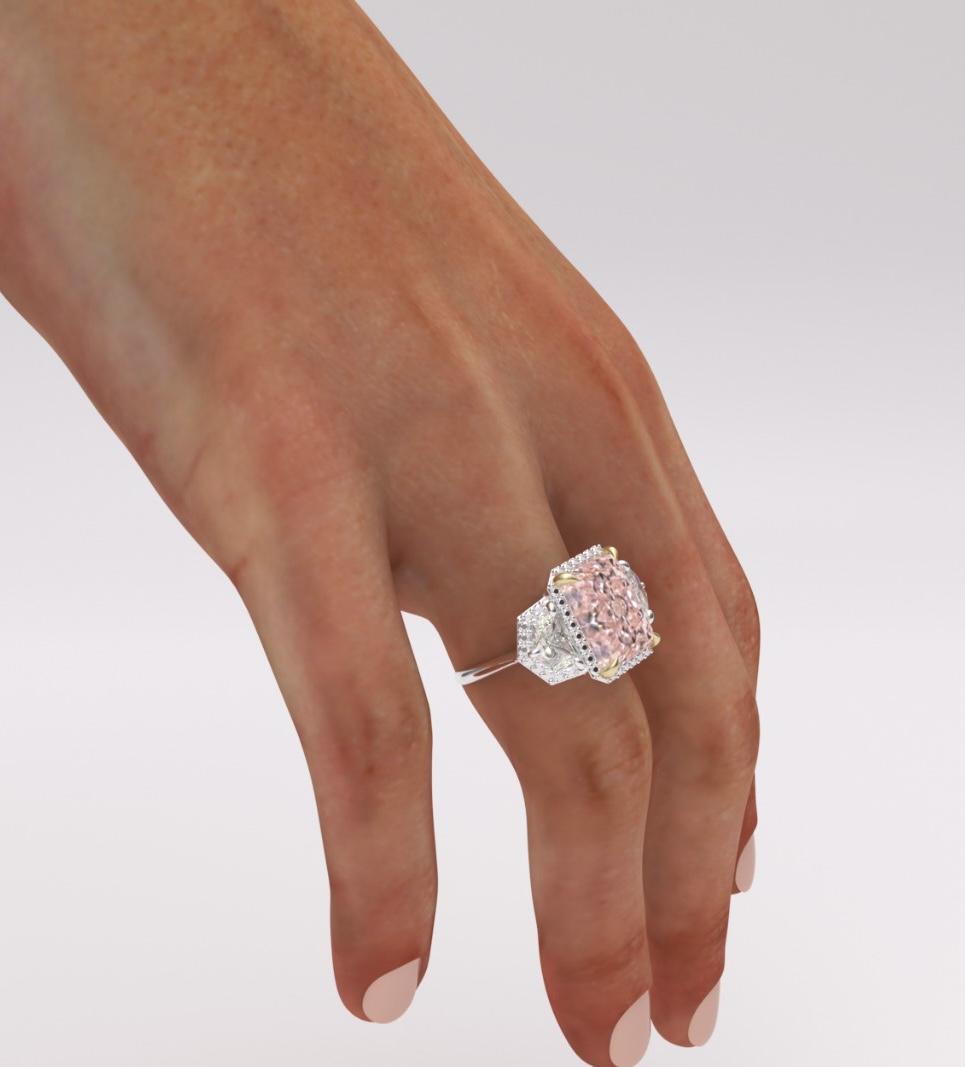 Emilio Jewelry Gia Certified Pink Diamond Ring