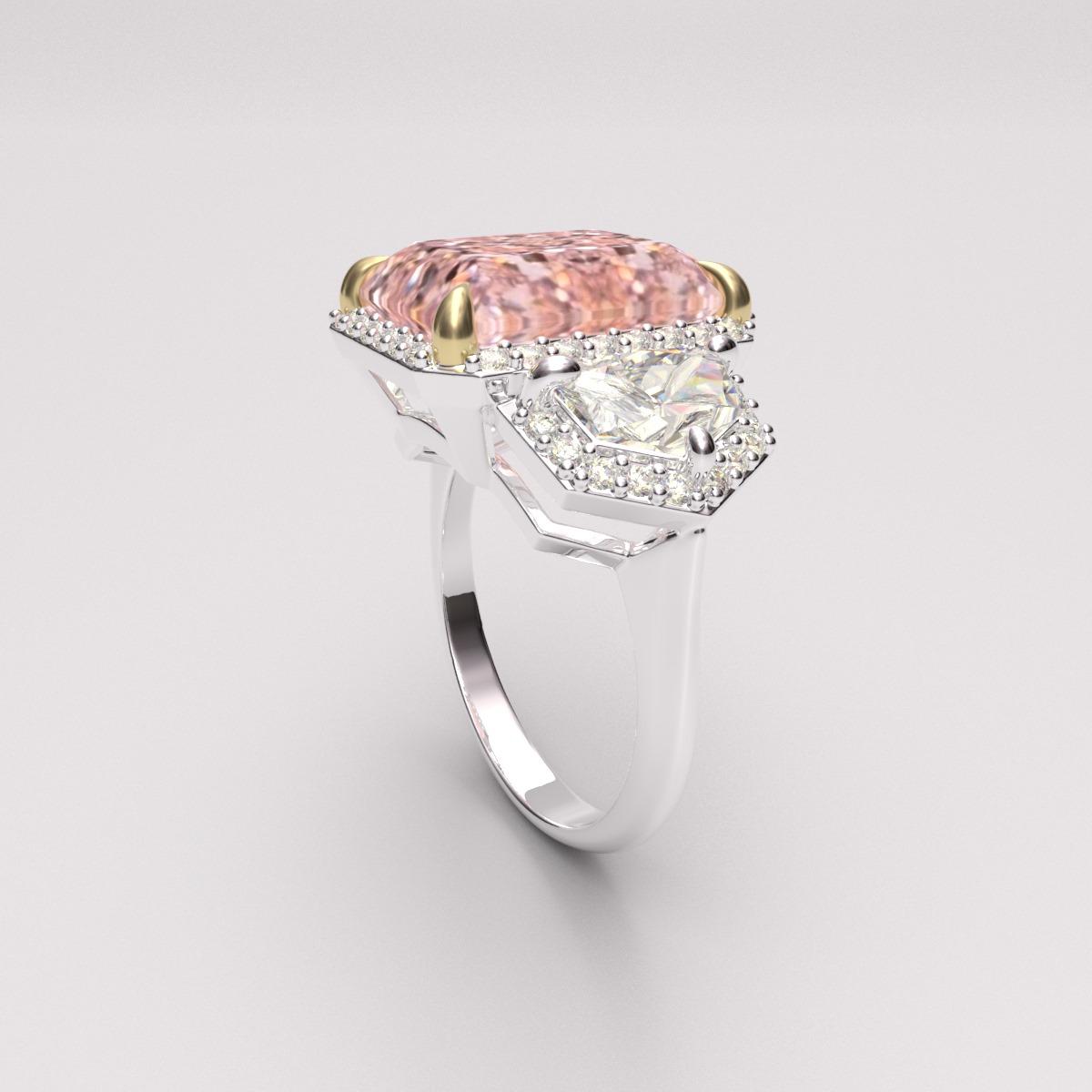 Emilio Jewelry Gia Certified Pink Diamond Ring