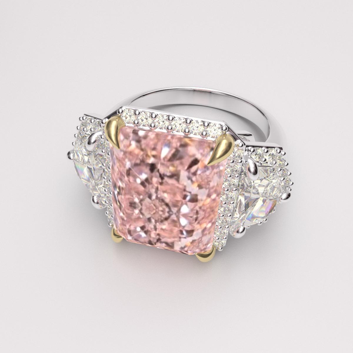 Emilio Jewelry Gia Certified Pink Diamond Ring