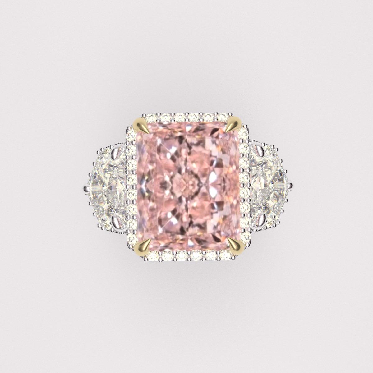 Emilio Jewelry Gia Certified Pink Diamond Ring