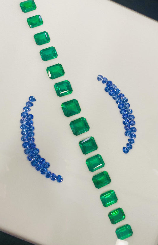 Emilio Jewelry Certified Emerald Bracelet Layout