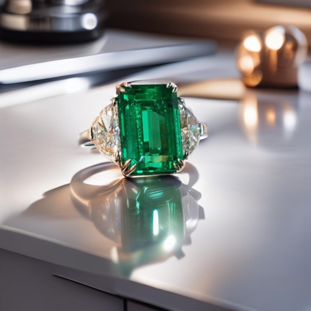 Emilio Jewelry Certified 10.00 Carat Muzo No Oil Untreated Vivid Green Emerald R