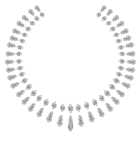 Emilio Jewelry Gia Certified Diamond Kite Shape Necklace