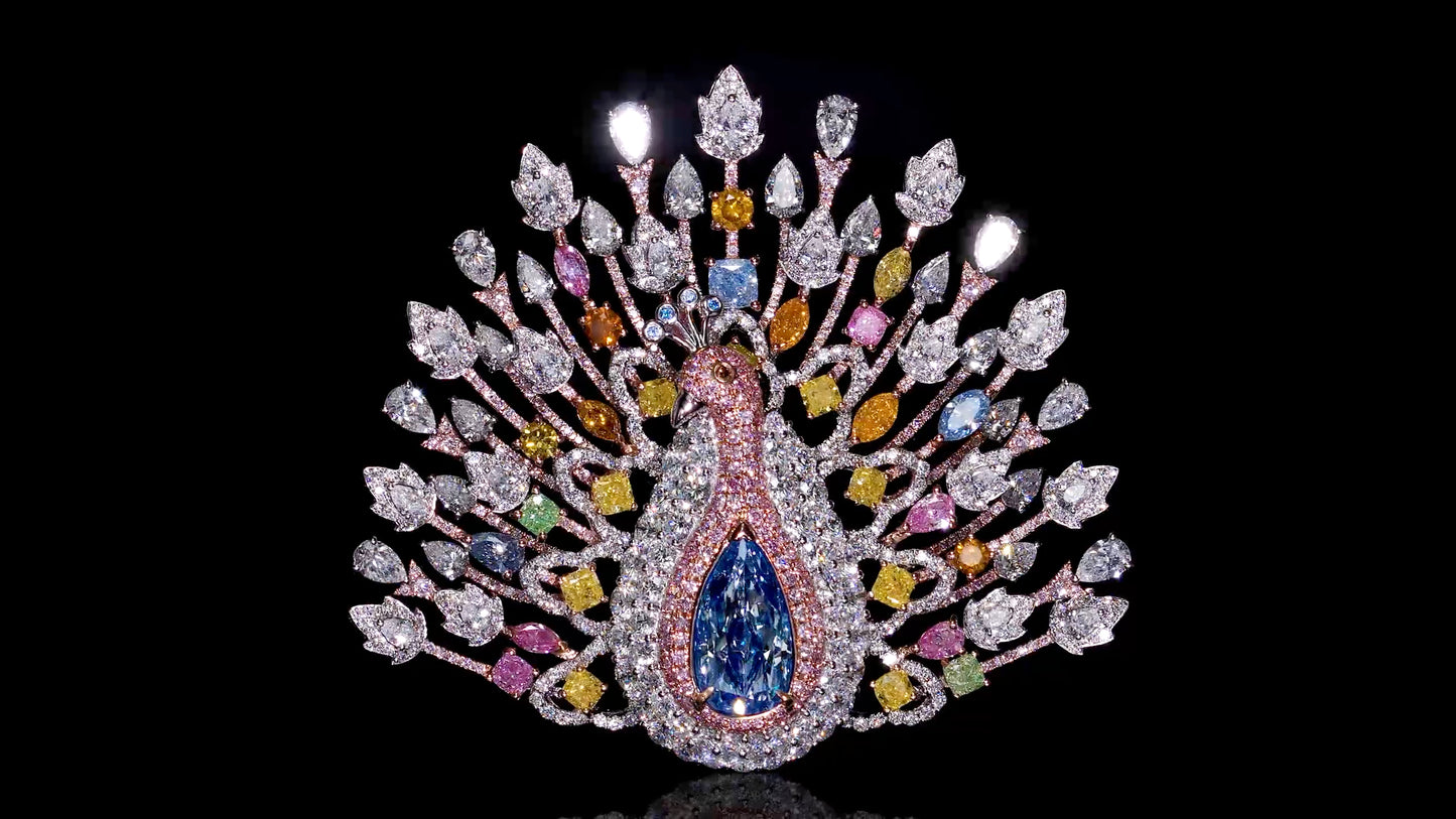 Emilio Jewelry GIA Certified 6.00 Carat Fancy Light Pure Blue Diamond Multipiece