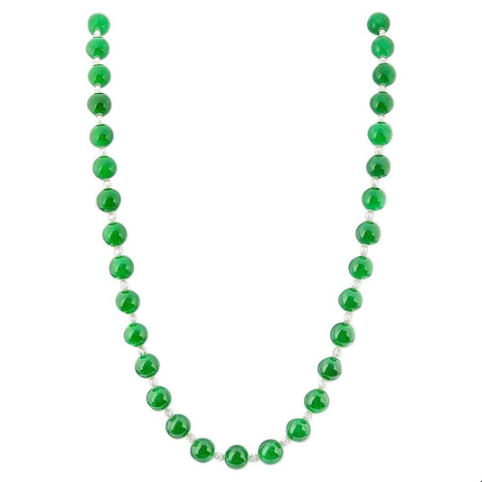 Emilio Certified Natural Jade Beads Necklace