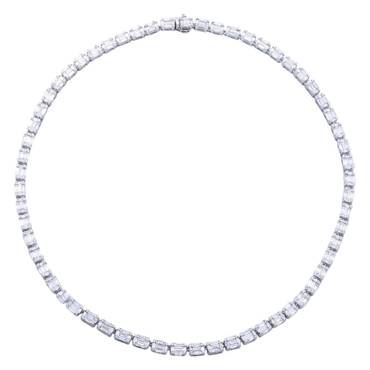 Emilio Jewelry 10.23 Carat Illusion Diamond Necklace