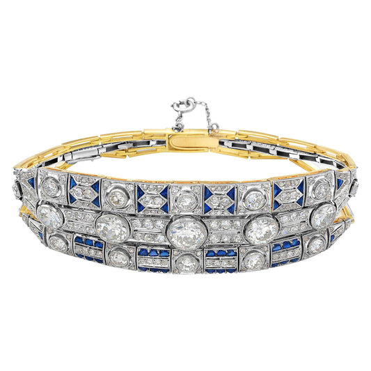Emilio Jewelry 120 Year Old Antique Diamond Bracelet