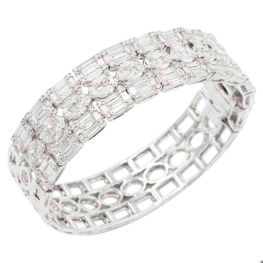 Emilio Jewelry 12.39 Carat Diamond Bangle