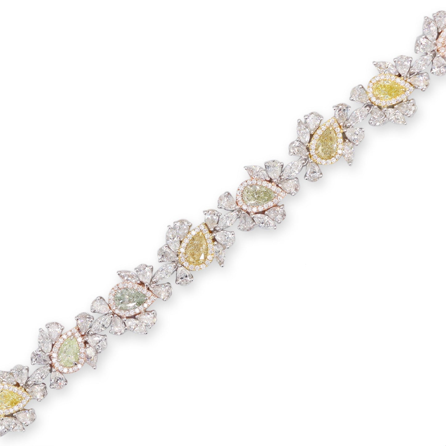 Emilio Jewelry 17.85 Carat Fancy Color Diamond Bracelet
