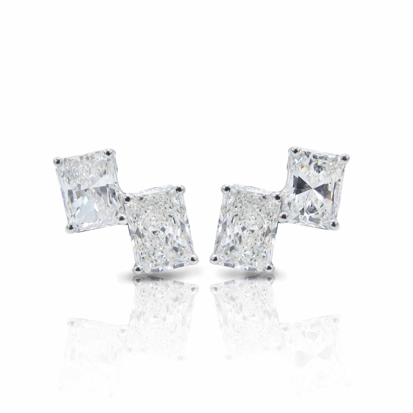 Emilio Jewelry 2.48 Carat GIA Certified Diamond Stud Earrings