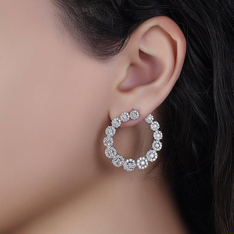 Emilio Jewelry 3.02 Carat Gorgeous Fancy Diamond Earrings