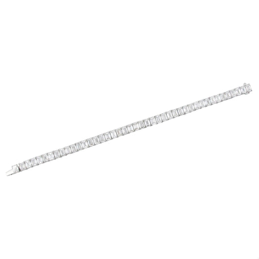 Emilio Jewelry .40 Carat Each GIA Certified Emerald Cut Diamond Bracelet