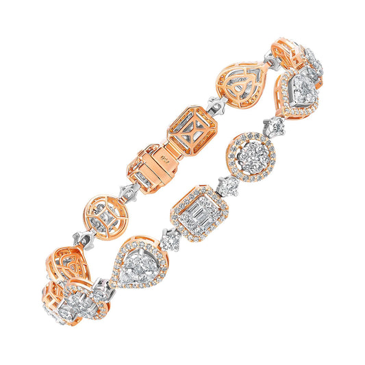 Emilio Jewelry 5.92 Carat Fancy Diamond Bracelet