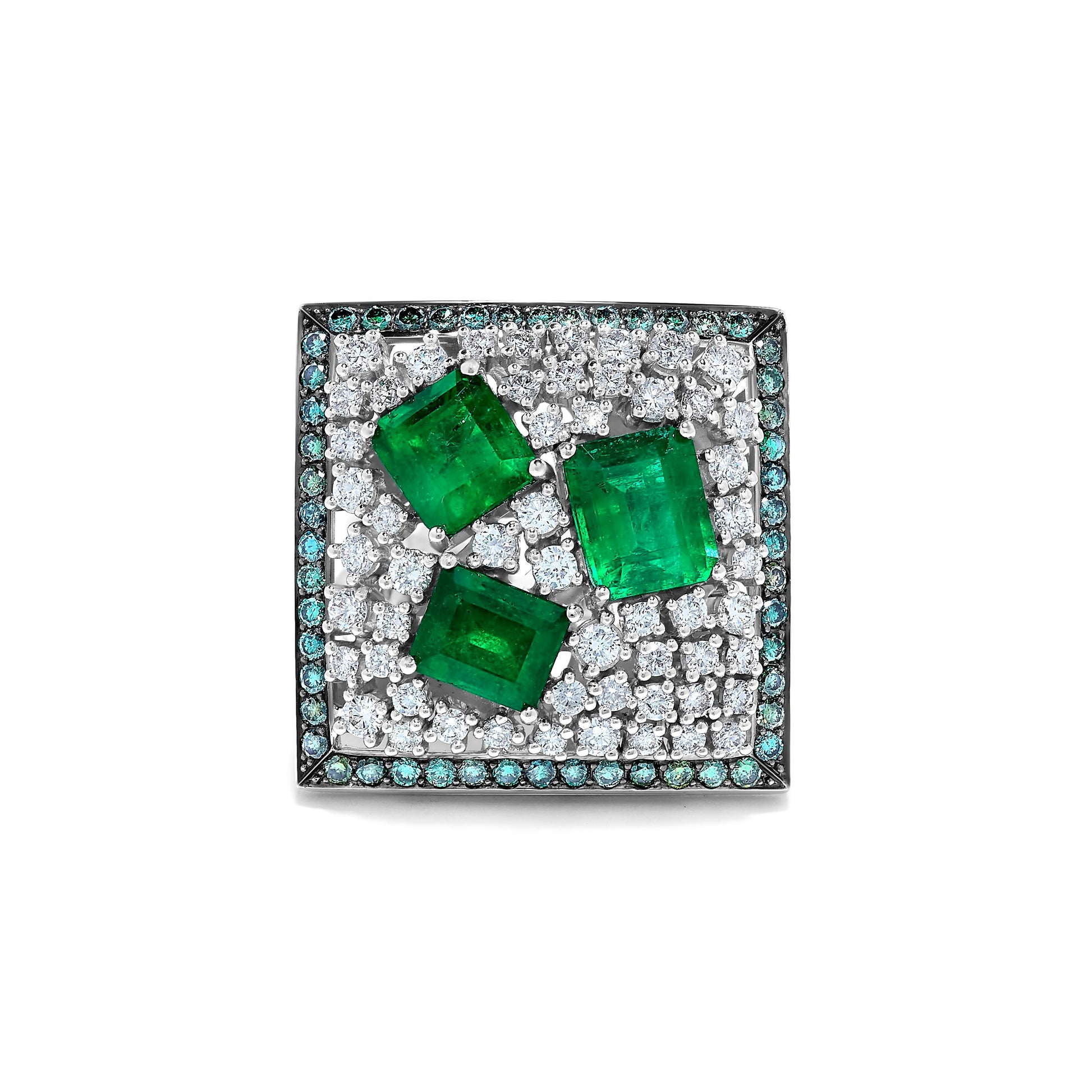 Emilio Jewelry 9.50 Carat Colombian Emerald Ring