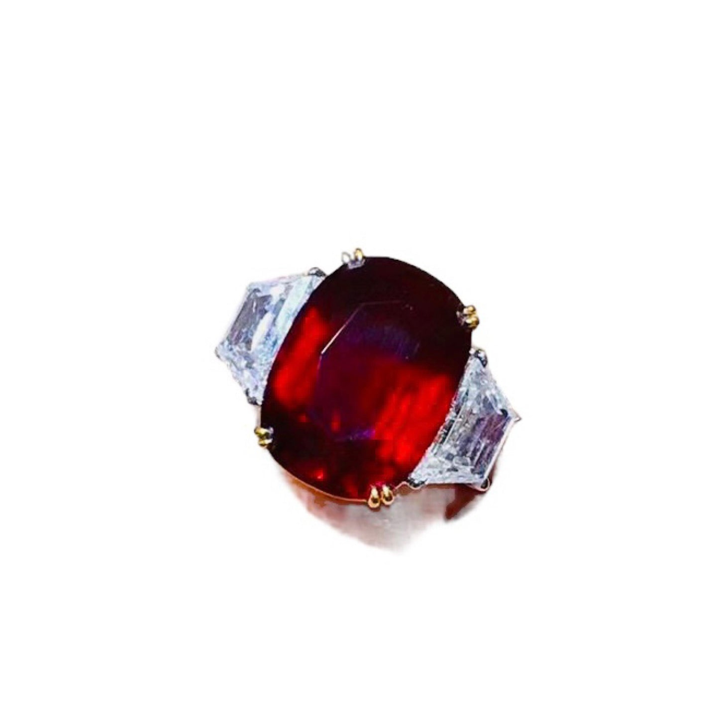 Emilio Jewelry Certified 15.00 Carat Untreated No Heat Ruby Ring