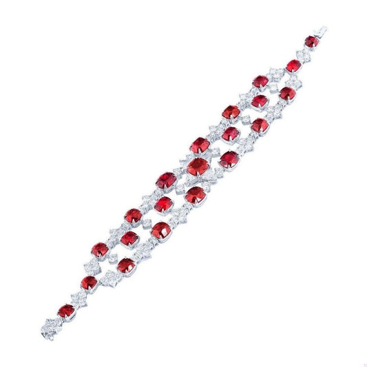 Emilio Jewelry Certified 41.00 Carat Spinel Bracelet