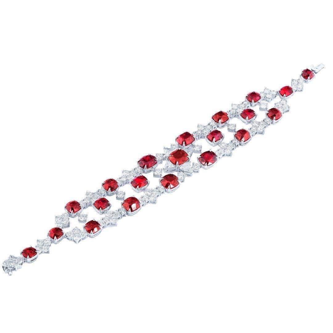Emilio Jewelry Certified 41.00 Carat Spinel Bracelet