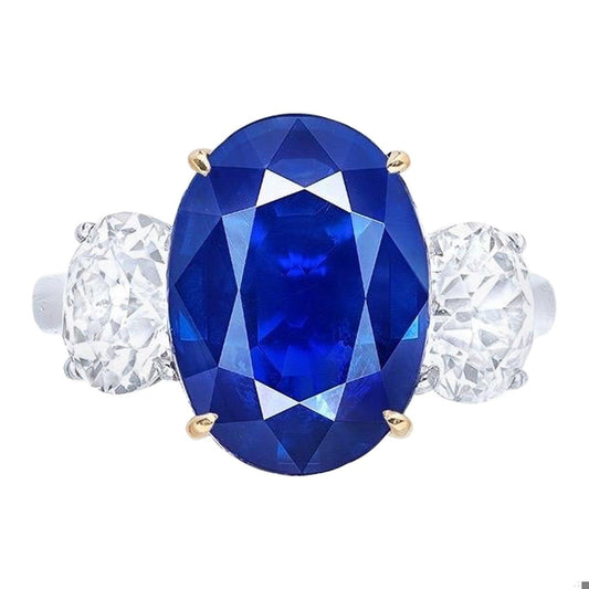 Emilio Jewelry Certified 5.00 Carat Kashmir Sapphire Ring