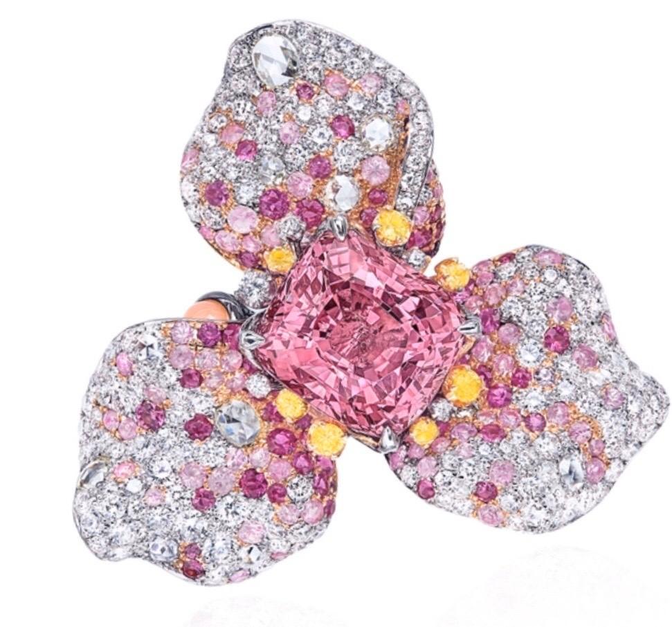 Emilio Jewelry Certified 9.00 Carat No Heat Spinel Ring