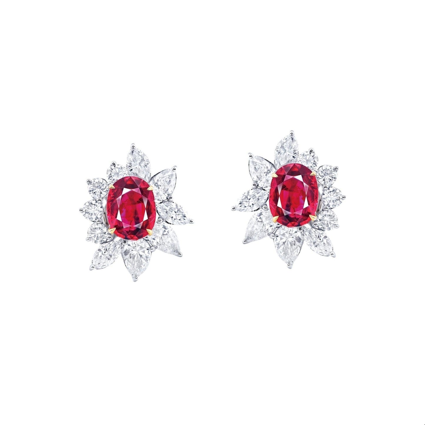 Emilio Jewelry Certified Burma No Heat Ruby Earrings