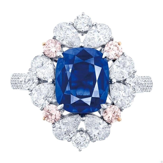 Emilio Jewelry Certified Kashmir Sapphire Ring