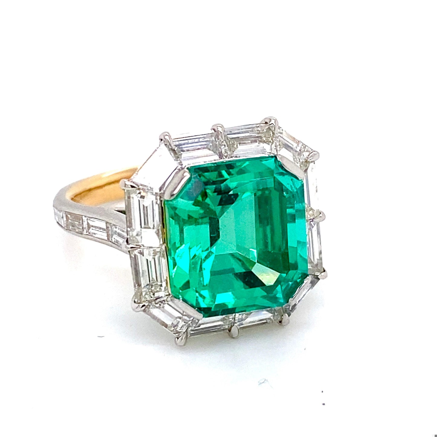 Emilio Jewelry Certified Untreated No Oil Colombian Emerald Ring