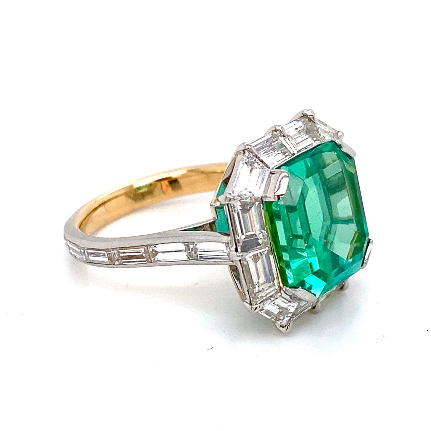 Emilio Jewelry Certified Untreated No Oil Colombian Emerald Ring