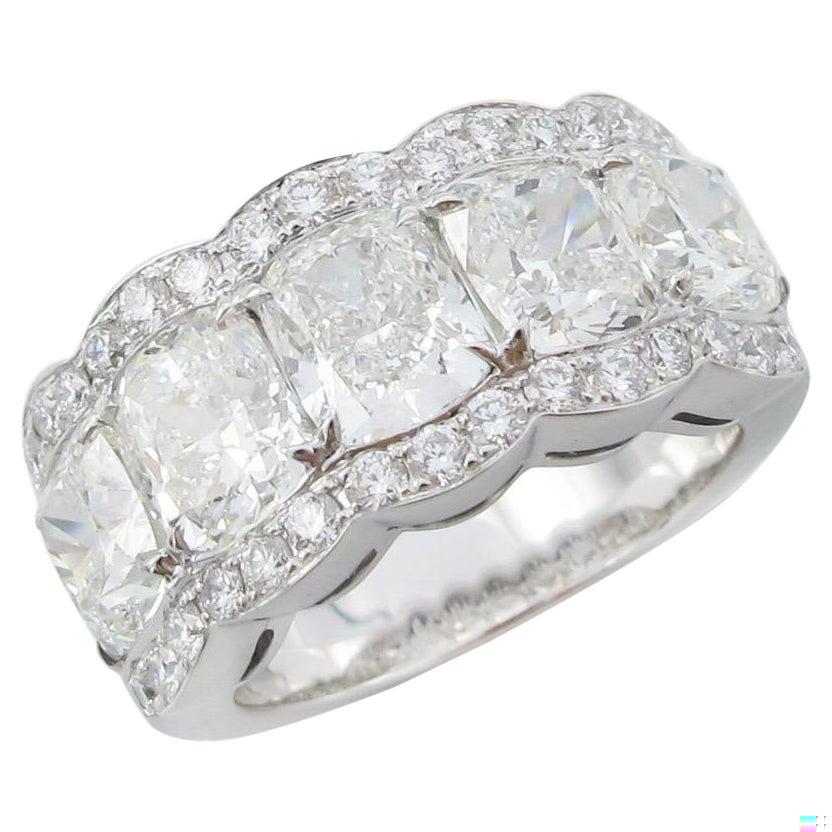 Emilio Jewelry GIA Certified 1.00 Carat Each Diamond Band