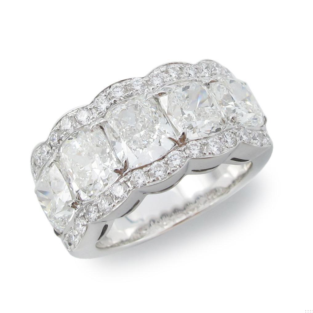 Emilio Jewelry GIA Certified 1.00 Carat Each Diamond Band