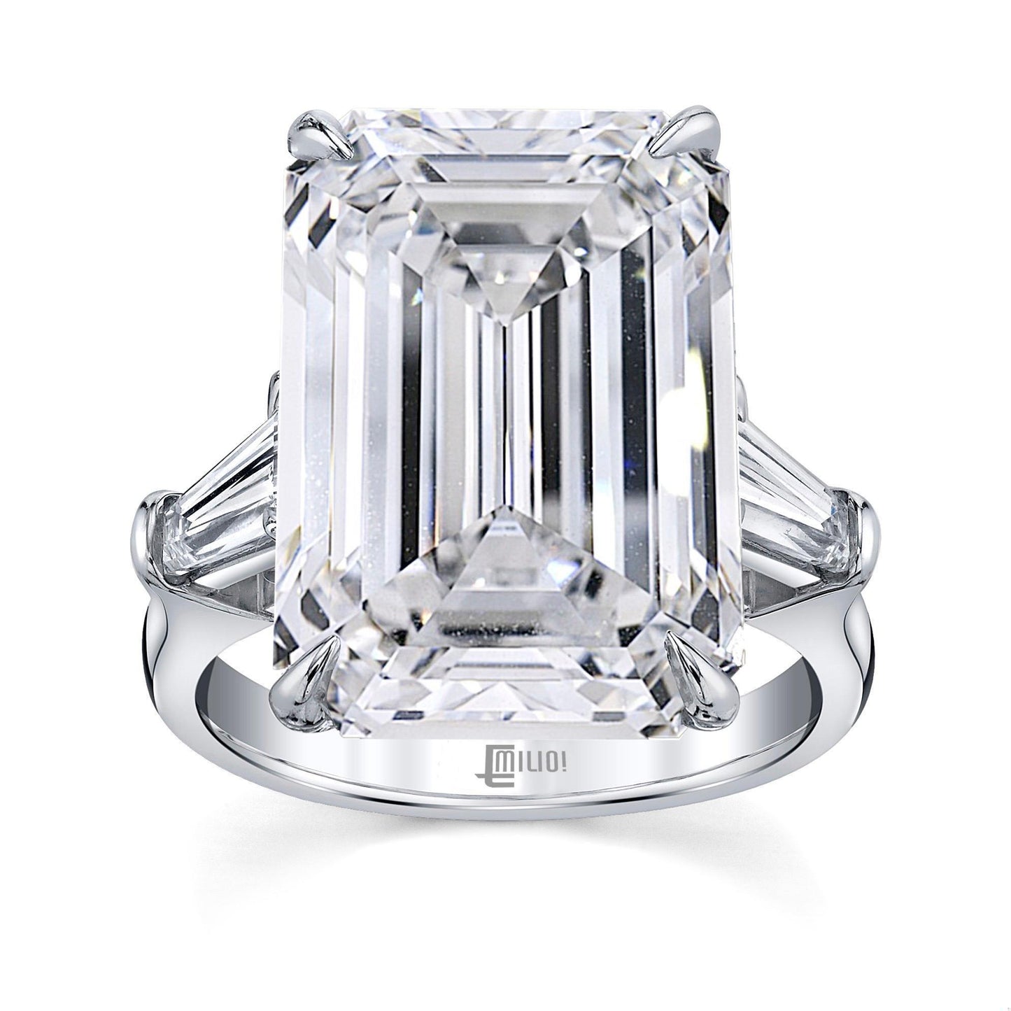 Emilio Jewelry GIA Certified 14.00 Carat D Flawless Type 2 A Diamond Ring
