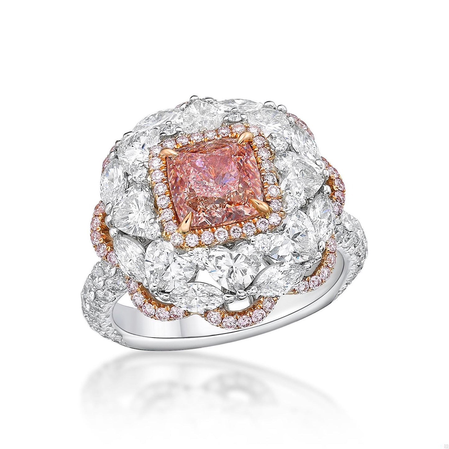 Emilio Jewelry GIA Certified 1.50 Carat Fancy Pink Diamond Ring