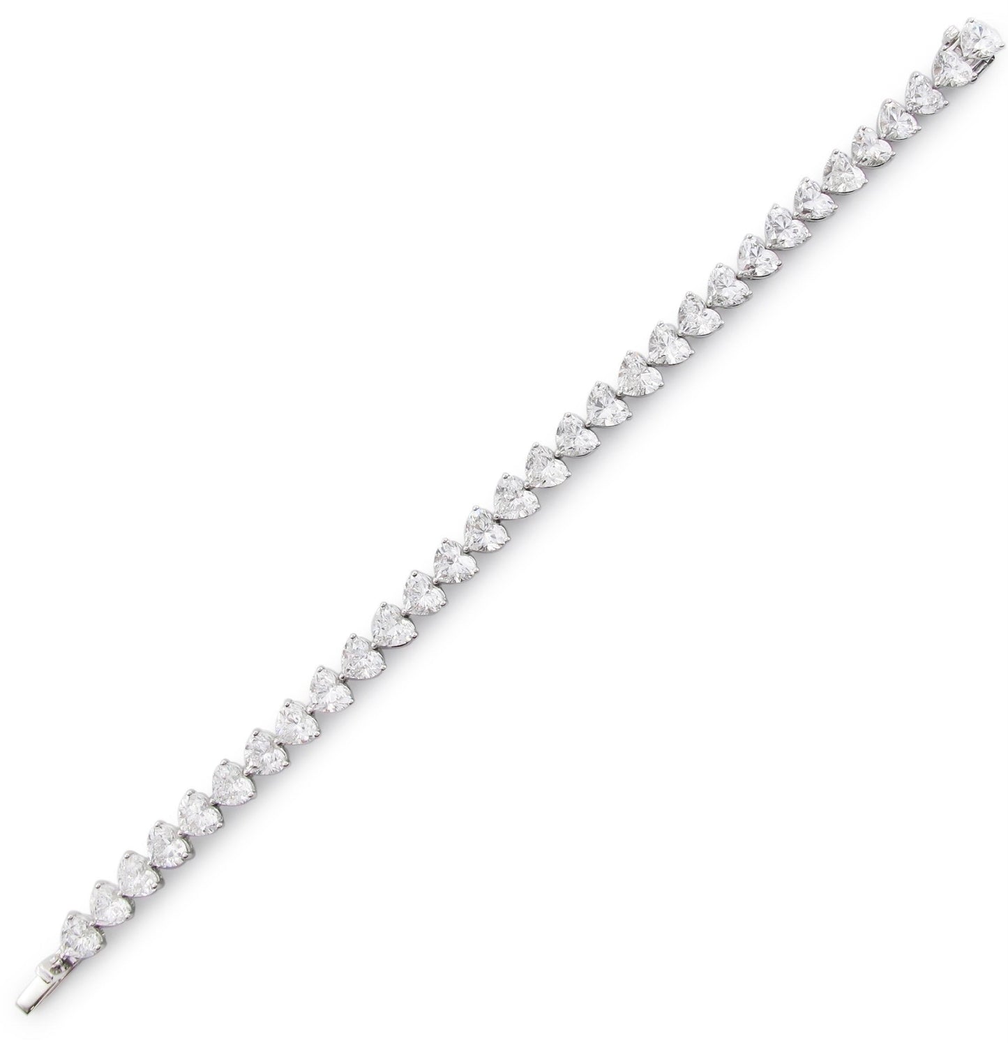 Emilio Jewelry GIA Certified 15.88 Carat Heart Diamond Bracelet