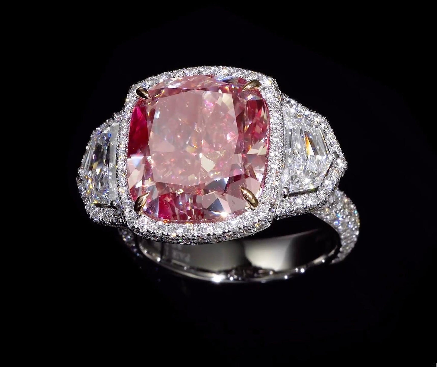 Emilio Jewelry GIA Certified 16.00 Carat Pinkish Diamond Ring