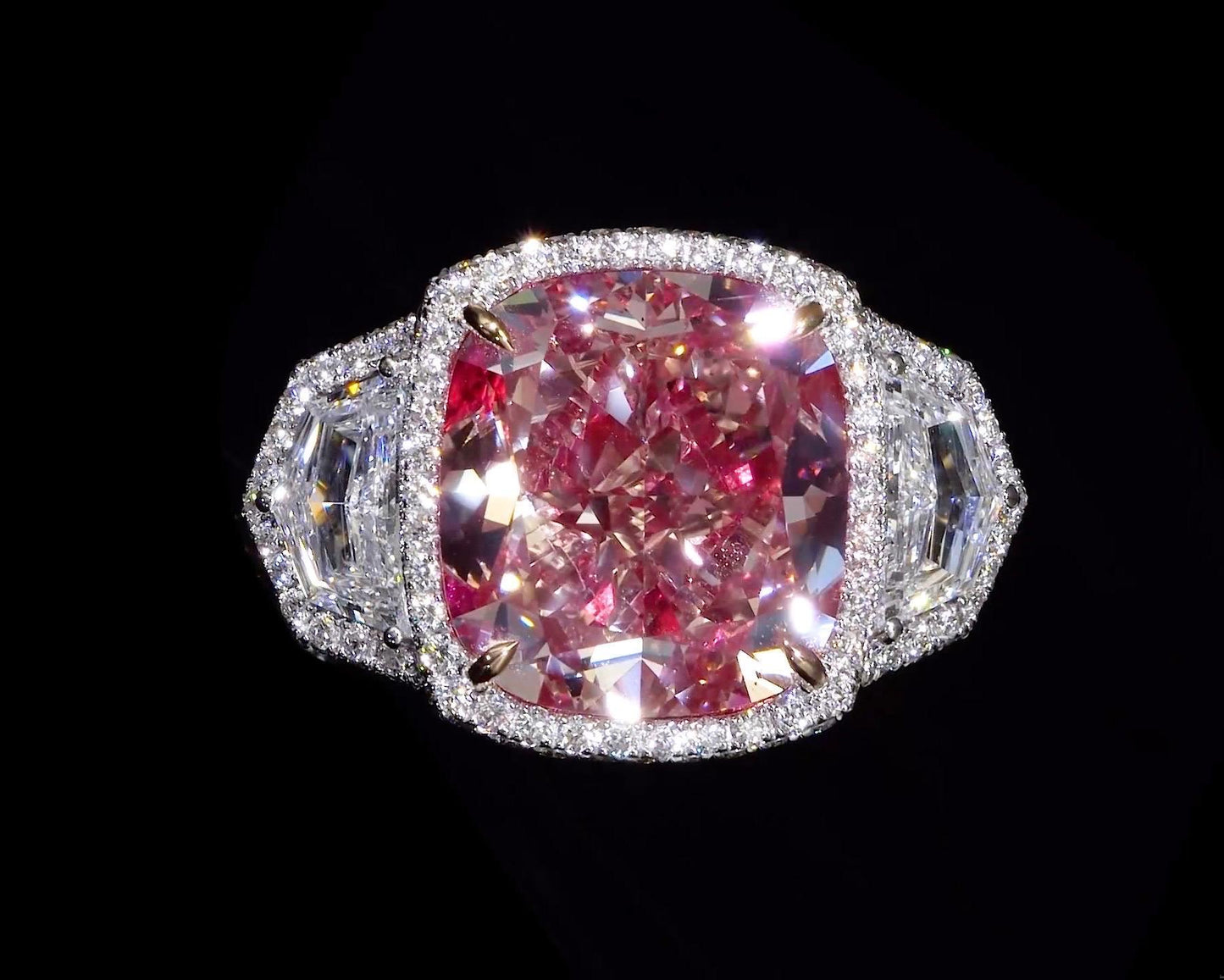 Emilio Jewelry GIA Certified 16.00 Carat Pinkish Diamond Ring