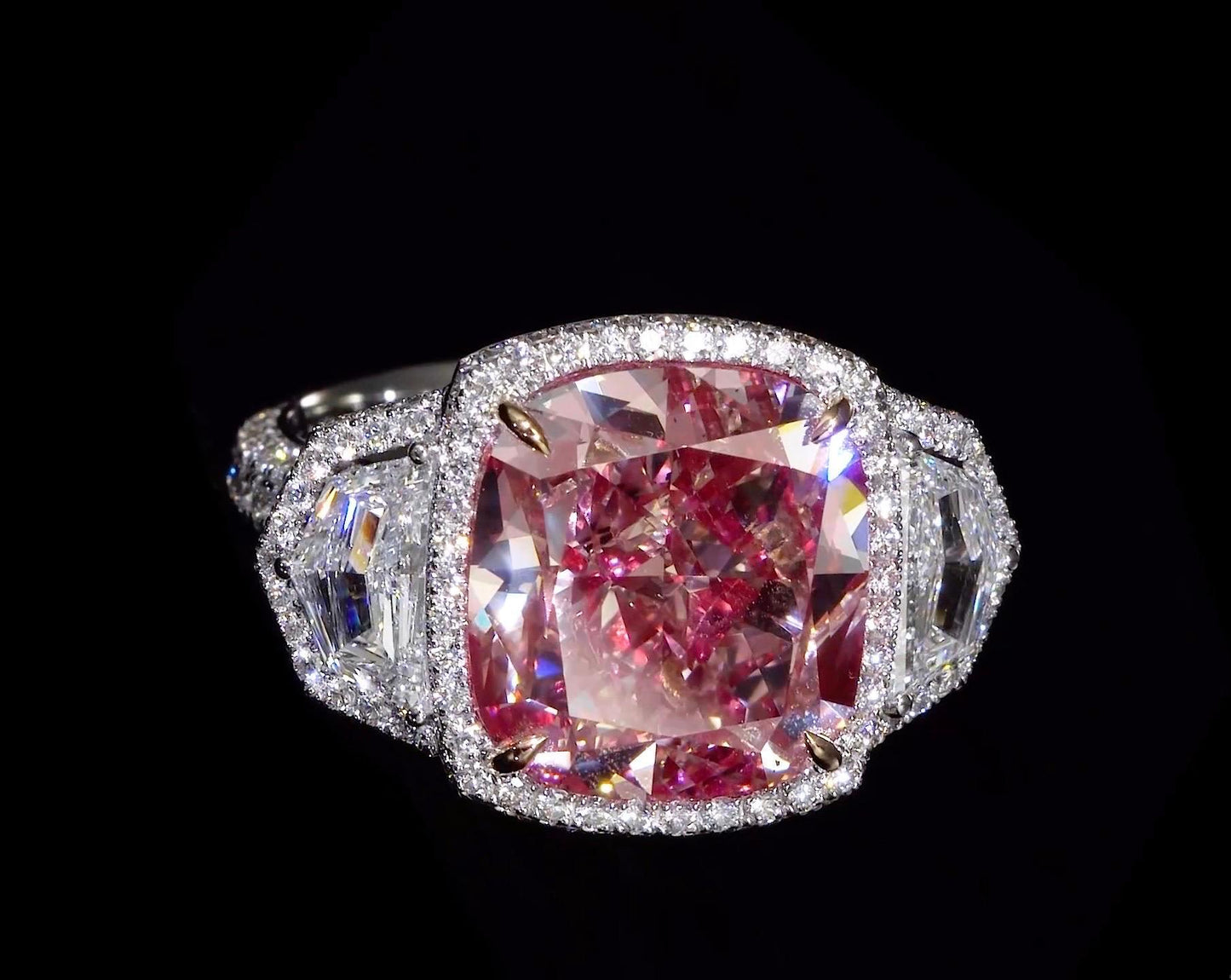 Emilio Jewelry GIA Certified 16.00 Carat Pinkish Diamond Ring