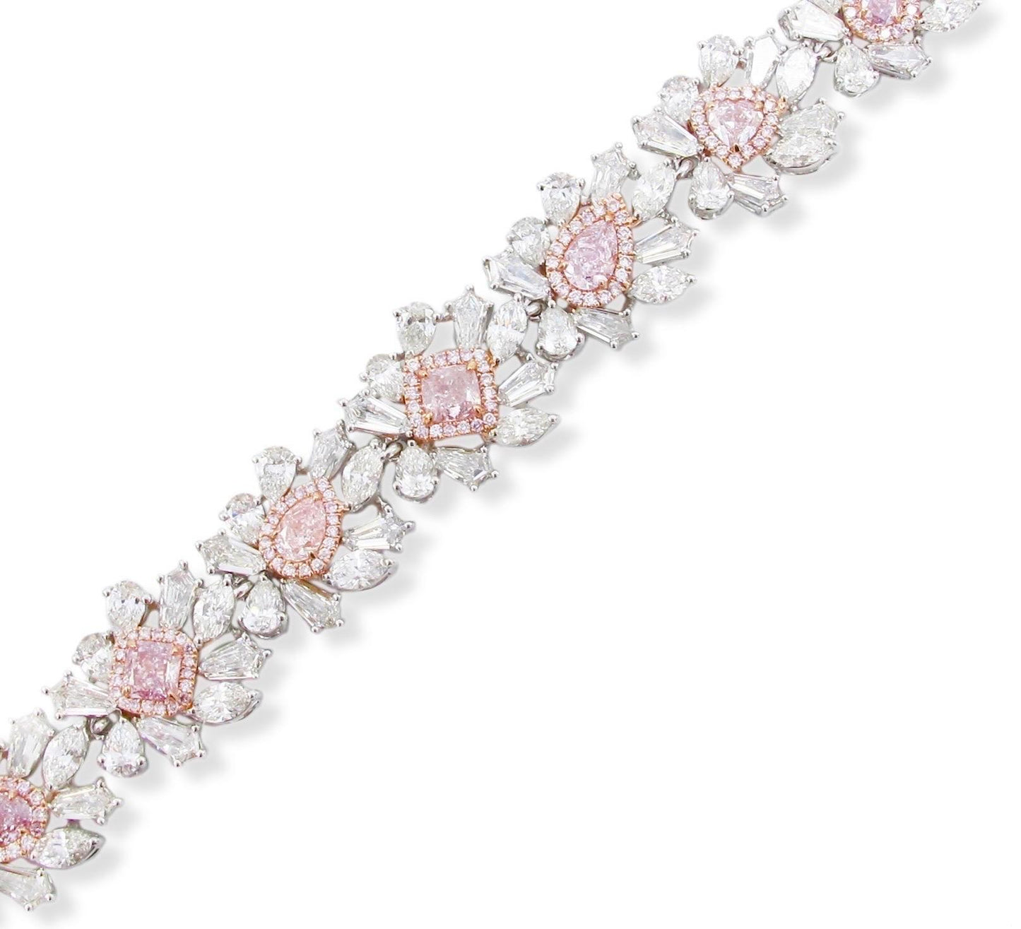Emilio Jewelry GIA Certified 22.00 Carat Natural Pink Diamond Bracelet
