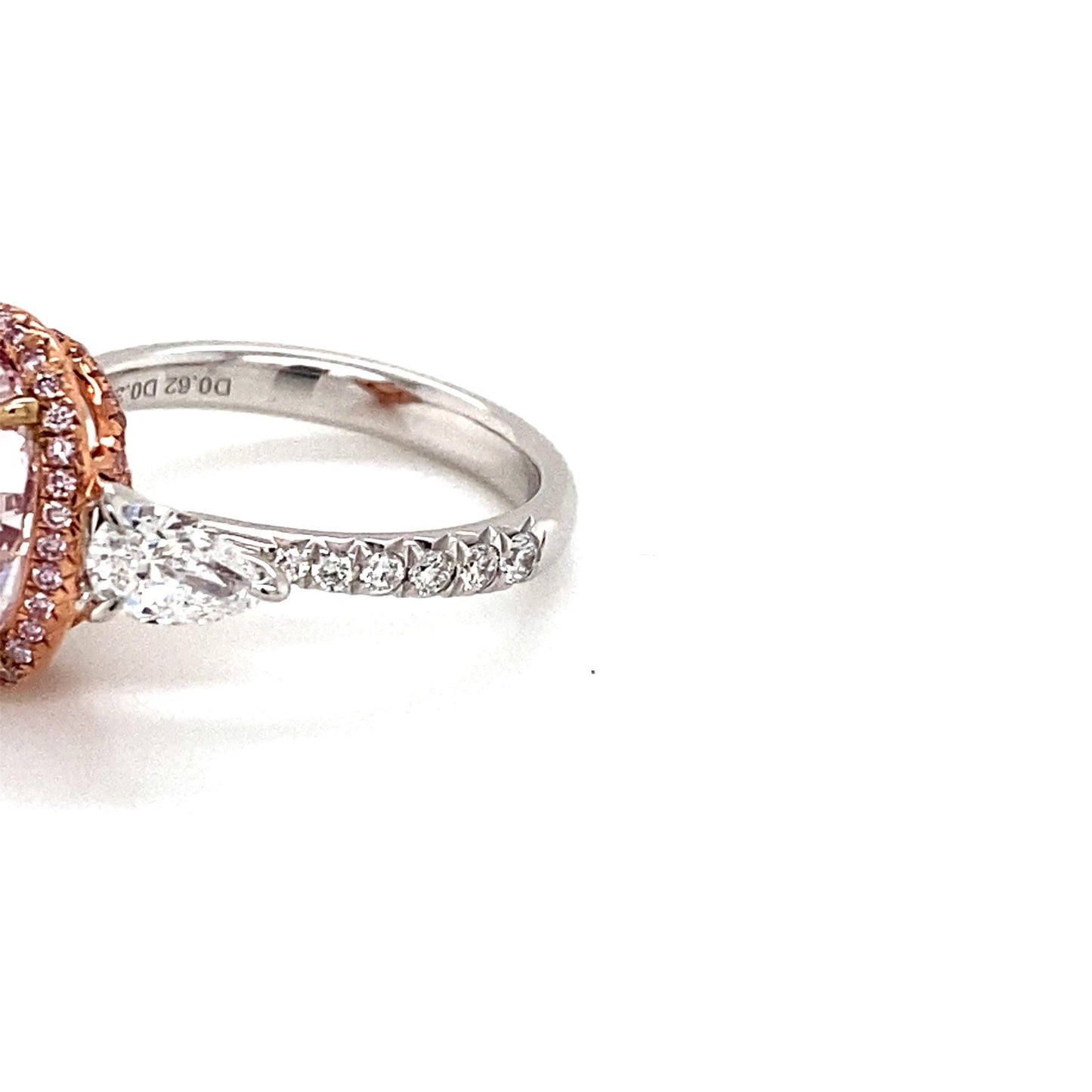 Emilio Jewelry GIA Certified 3.00 Carat Fancy Light Pure Pink Diamond Ring