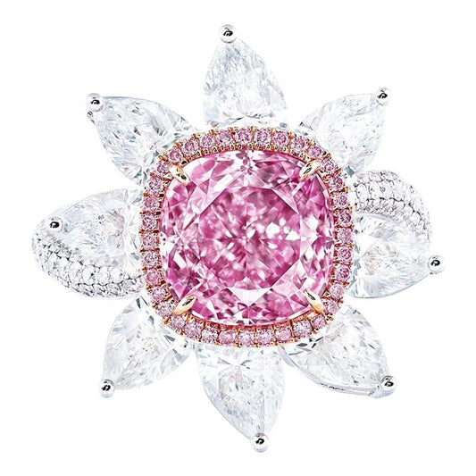 Emilio Jewelry GIA Certified 3.00 Carat Pure Light Pink Diamond