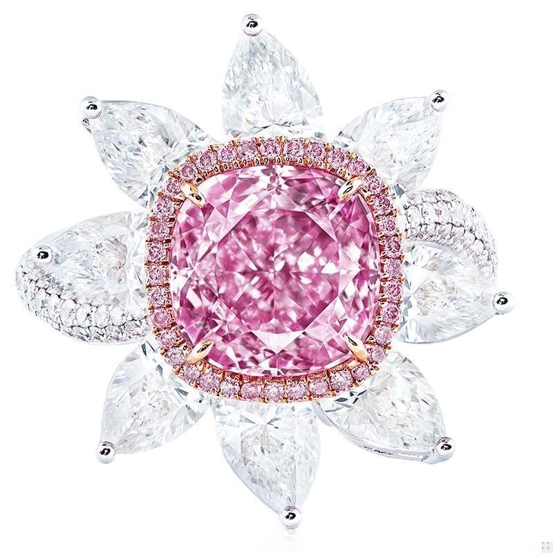 Emilio Jewelry GIA Certified 3.00 Carat Pure Light Pink Diamond