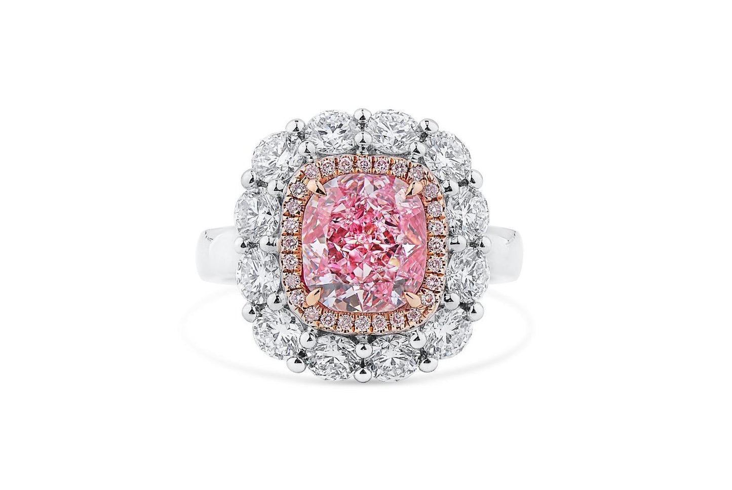 Emilio Jewelry GIA Certified 3.00 Carat Pure Light Pink Diamond Ring