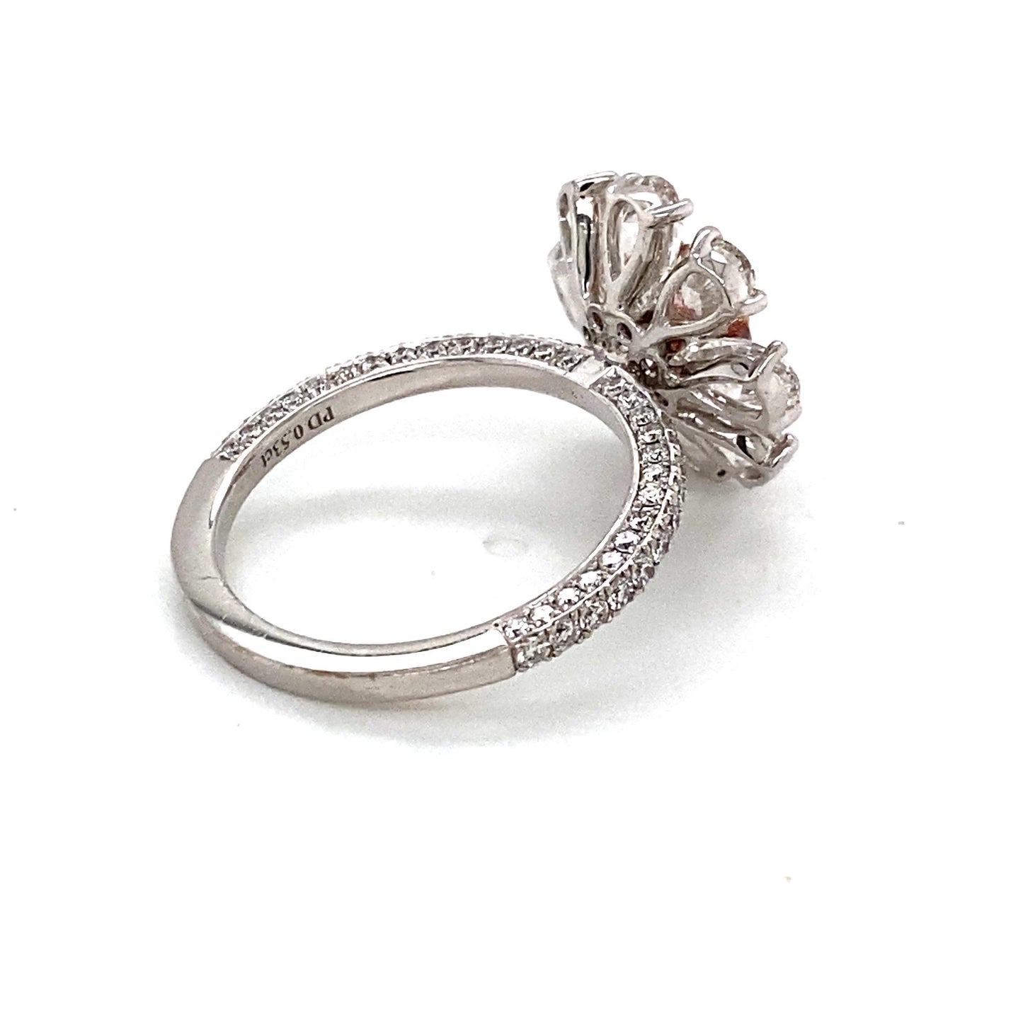 Emilio Jewelry GIA Certified 3.37 Carat Fancy Pure Red Diamond Ring