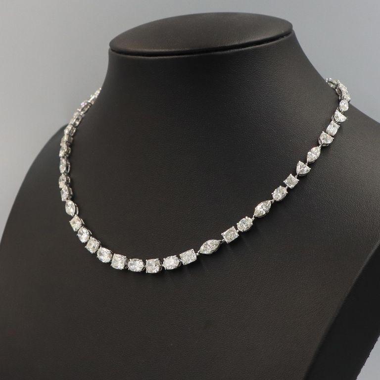 Emilio Jewelry GIA Certified 39.00 Carat Diamond Necklace
