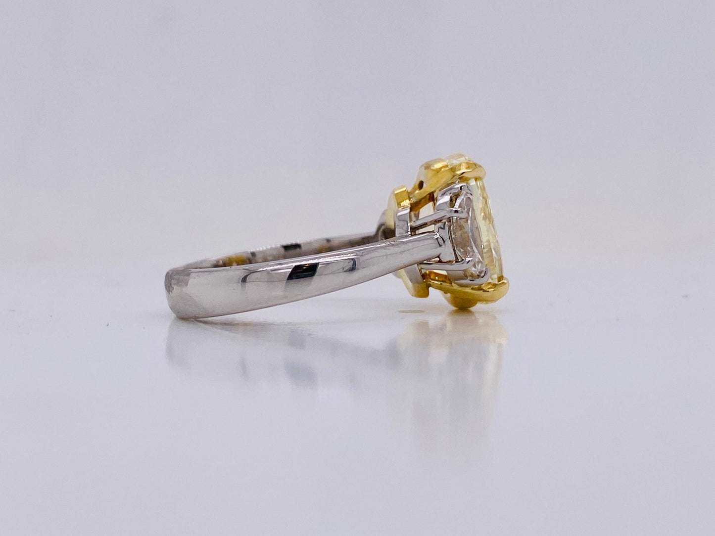 Emilio Jewelry GIA Certified 5.00 Carat Fancy Yellow Diamond Ring
