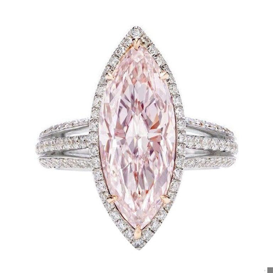 Emilio Jewelry GIA Certified 5.00 Carat Pink Diamond Ring