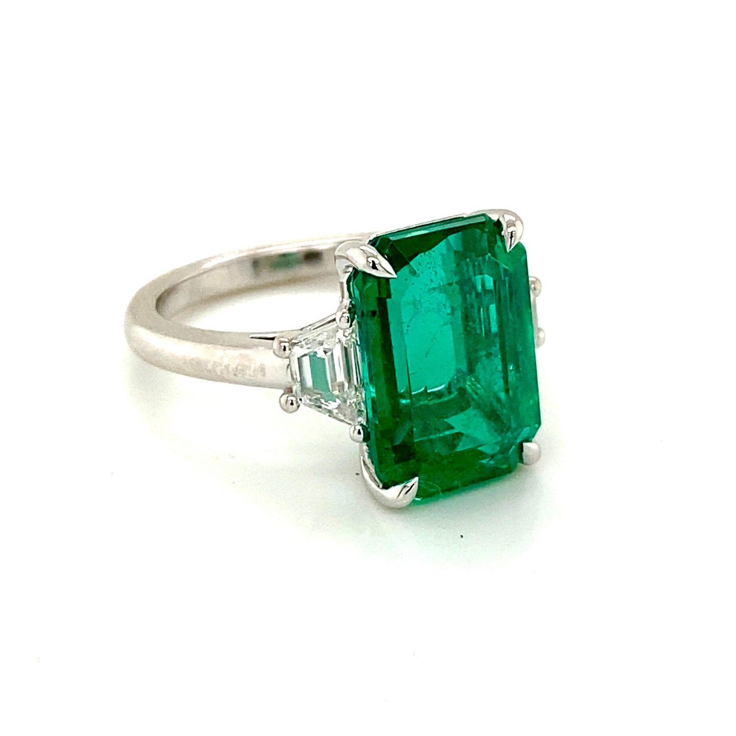 Emilio Jewelry GIA Certified 6.01 Carat Emerald Diamond Ring