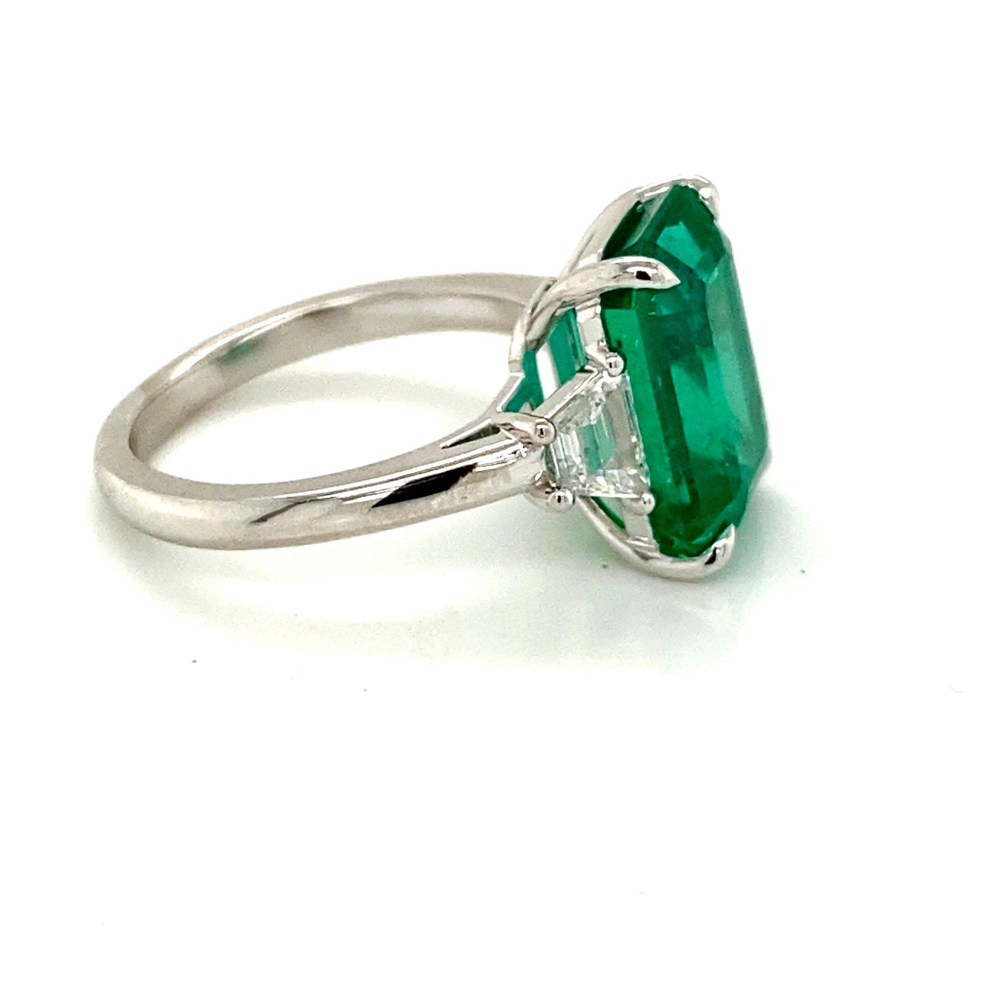 Emilio Jewelry GIA Certified 6.01 Carat Emerald Diamond Ring