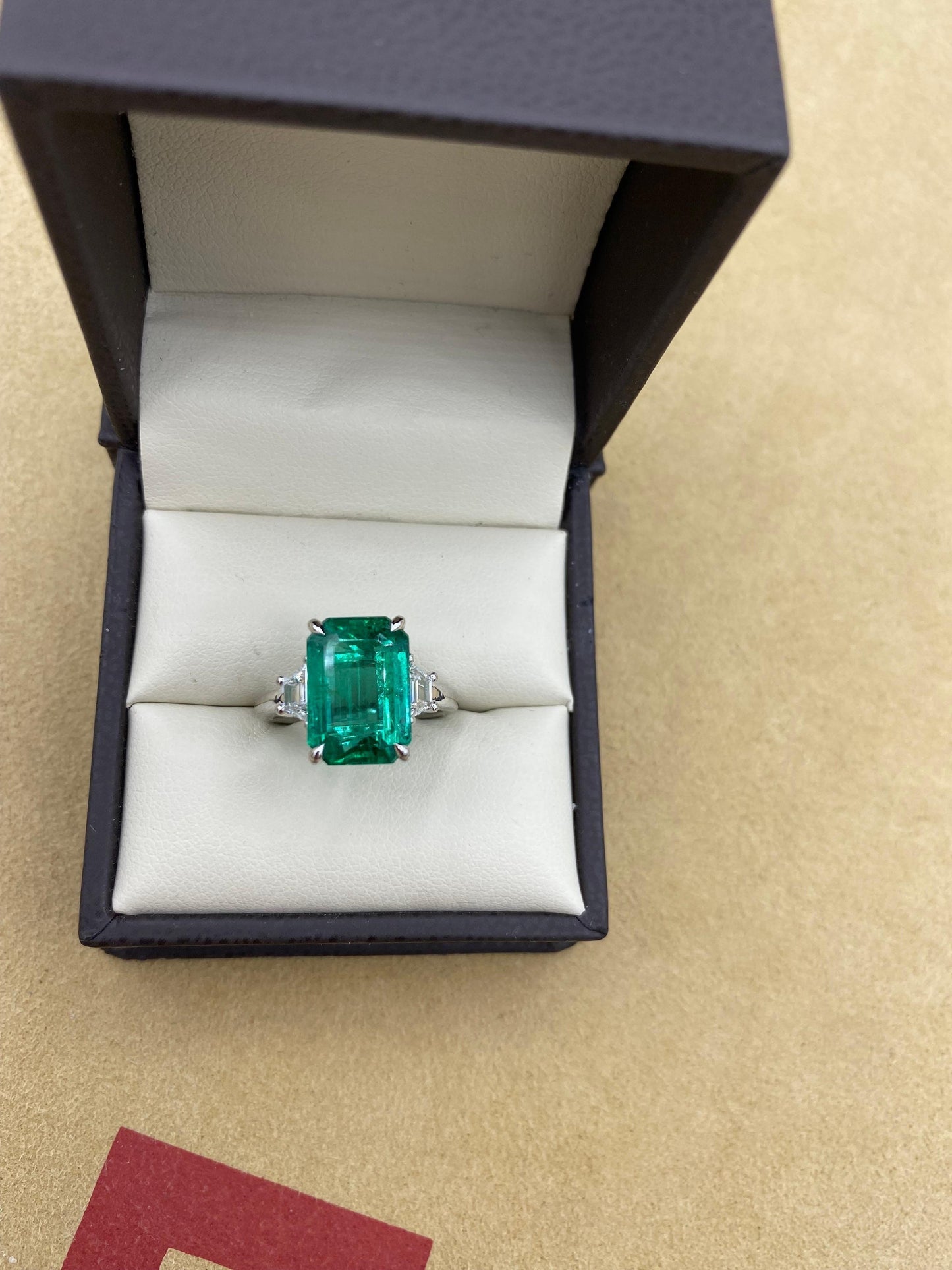 Emilio Jewelry GIA Certified 6.01 Carat Emerald Diamond Ring