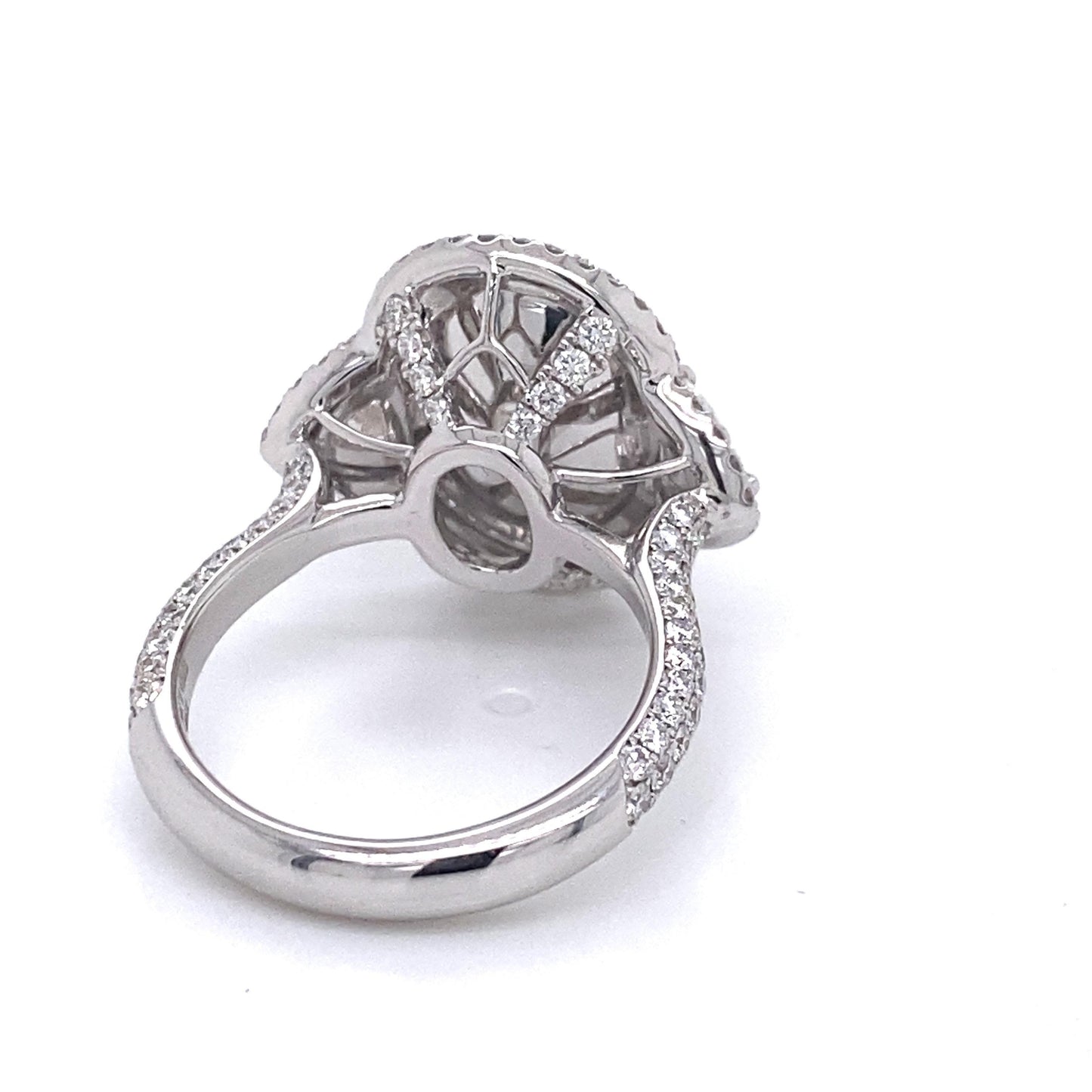 Emilio Jewelry GIA Certified 6.96 Carat Greenish Diamond Ring