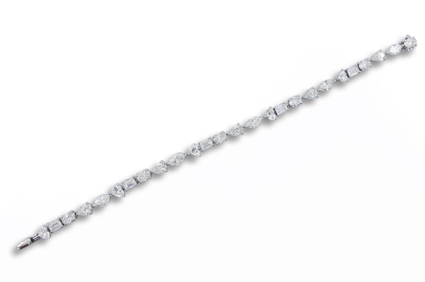 Emilio Jewelry GIA Certified 8.00 Carat Multi Shape Diamond Bracelet